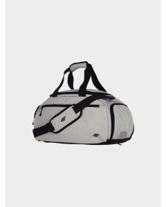 กระเป๋าใส่อุปกรณ์กีฬา (25 ลิตร) พร้อมช่องใส่รองเท้า - สีเทา รุ่น 4F Training Bag U015-Sports bag (25 L) with shoe pocket - gray color Unisex's