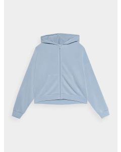 4F SWEATSHIRT F1002 LIGHT BLUE color Women's