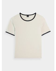 เสื้อยืดคอกลม 4F รุ่น TSHIRT F1336 CRÈME
