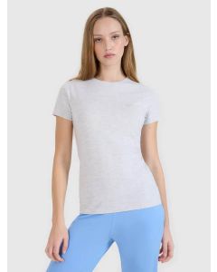 เสื้อยืดผู้หญิงแบรนด์ 4F  รุ่น TSHIRT F2255 COLD LIGHT GREY MELANGE COLOR WOMEN'S