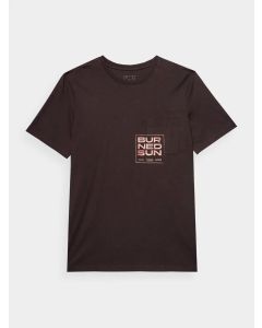 4F MEN'S TSHIRT M1284 DARK BROWN