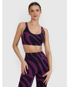 สปอร์ตบรา 4F รุ่น 4F SPORT BRA F165 DARK VIOLET ALLOVER COLOR WOMEN'S
