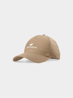 BASEBALL CAP U266 LIGHT BROWN