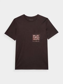 4F MEN'S TSHIRT M1284 DARK BROWN