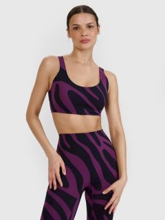 สปอร์ตบรา 4F รุ่น 4F SPORT BRA F165 DARK VIOLET ALLOVER COLOR WOMEN'S