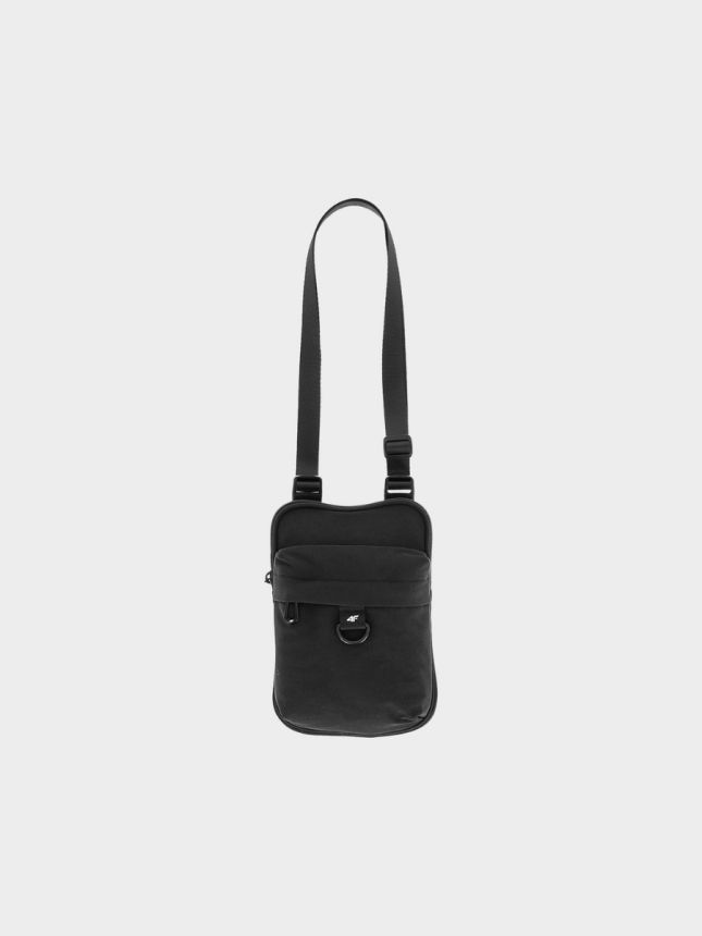 กระเป๋าคาดคอแบบชาย-หญิง สีดำ 4F  รุ่น 4F POUCH U074 Unisex Neck Bag  Deep Black Color Unisex's