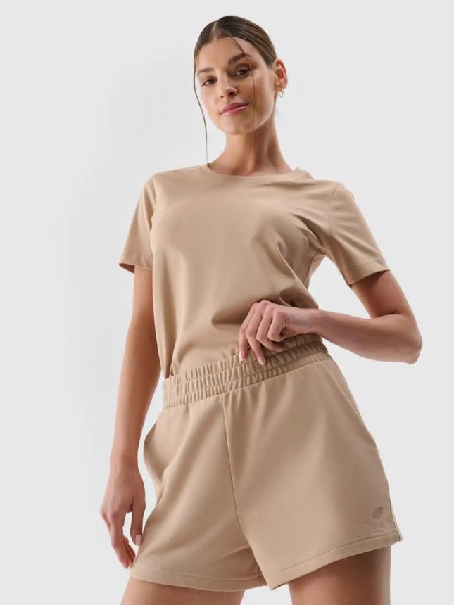 การเกงขาสั้นผู้หญิงสีเบจ 4F รุ่น SHORTS CAS F542 BEIGE COLOR WOMEN'S