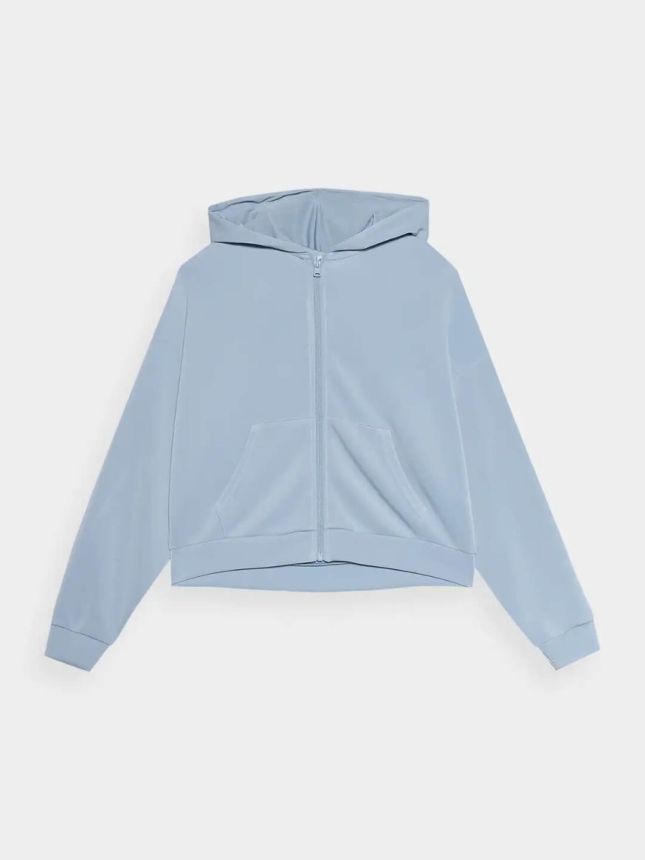 4F SWEATSHIRT F1002 LIGHT BLUE color Women's