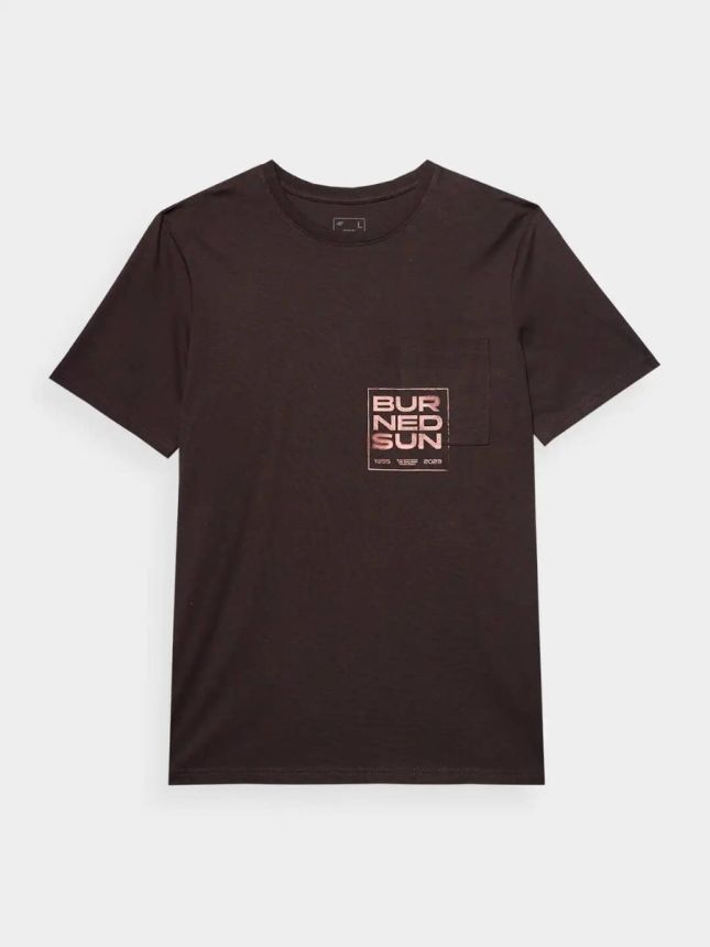 4F MEN'S TSHIRT M1284 DARK BROWN