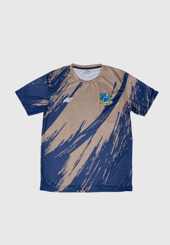 4F x PUFC FANWEAR SHIRT AmberGold-Navy-Blue color 