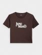 เสื้อยืดคอกลม 4F รุ่น TSHIRT F0879 BROWN