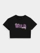 4F KID TSHIRT F1144 DEEP BLACK COLOR