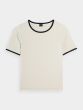 เสื้อยืดคอกลม 4F รุ่น TSHIRT F1336 CRÈME
